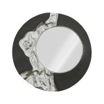 Mercury Mirror, Black, Silver Leaf