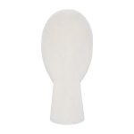 Cycladic Head, Sculpture, Oval, White Stone