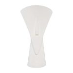 Cycladic Head, Sculpture, Triangle, White Stone