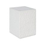 String Theory Pedestal, White Stone, Small