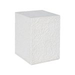 String Theory Pedestal, White Stone, Small
