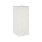 String Theory Pedestal, White Stone, Medium