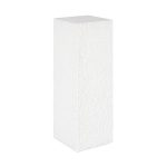 String Theory Pedestal, White Stone, Large