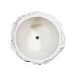 Drape Planter, White Stone