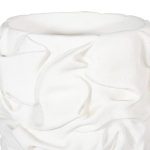 Drape Planter, White Stone