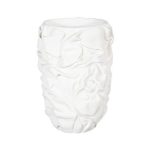 Drape Planter, White Stone