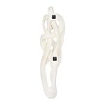 Cast Dancing Wall Sculpture, Passé, Faux Bleached