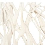 Cast Entwined Rectangular Wall Root, Faux Bleached