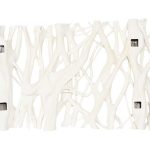 Cast Entwined Rectangular Wall Root, Faux Bleached