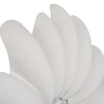 Radial Shell Mirror, White Stone