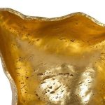Cast Wall Onyx Bowl, Gold Leaf, Large