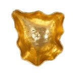 Cast Wall Onyx Bowl, Gold Leaf, Large