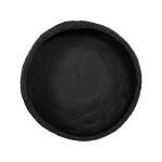 Crater Planter, Black Stone