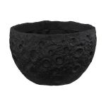 Crater Planter, Black Stone