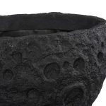 Crater Planter, Black Stone
