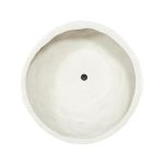 Crater Planter, White Stone