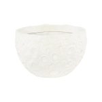 Crater Planter, White Stone