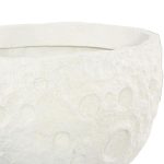 Crater Planter, White Stone