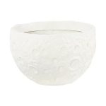 Crater Planter, White Stone