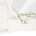 Rocky Ridge Dress Mirror, White Stone