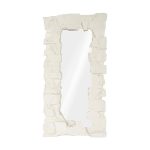 Rocky Ridge Dress Mirror, White Stone