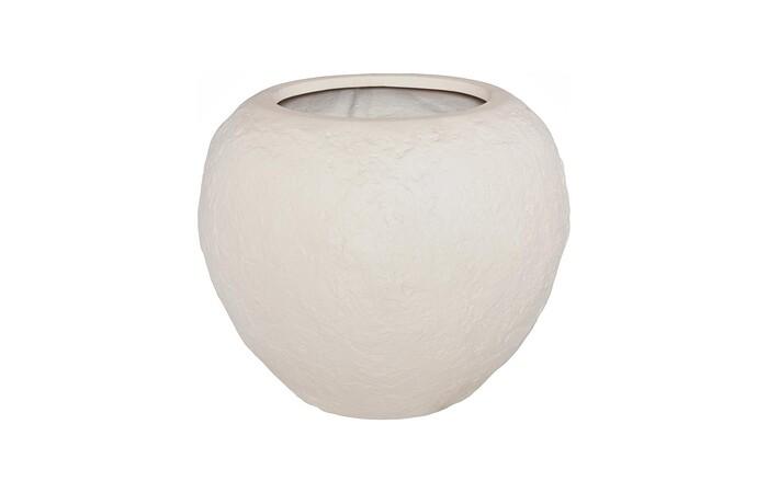 Aera Planter, Wide, Off White, Medium