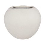 Aera Planter, Wide, Off White, Large