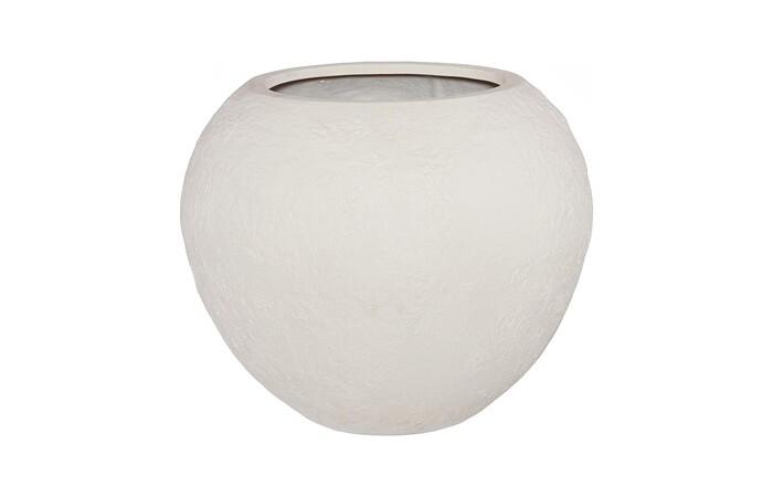 Aera Planter, Wide, Off White, Large
