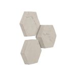 Hexagon Wall Tiles, Set of 3, Roman Stone