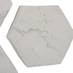 Hexagon Wall Tiles, Set of 3, Roman Stone