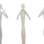 See, Speak, Hear No Evil Wall Art, Roman Stone, Set Of 3
