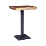 Cafe Bar Table, Metal Leg