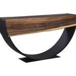 Arc Console Table, Natural, Double Sided