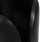 Interval Wood Vase, Black, Small