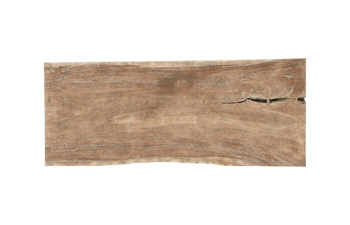 Origins Dining Table, Straight Edge, Weathered Gray, Satin Black Legs