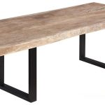 Origins Dining Table, Straight Edge, Weathered Gray, Satin Black Legs