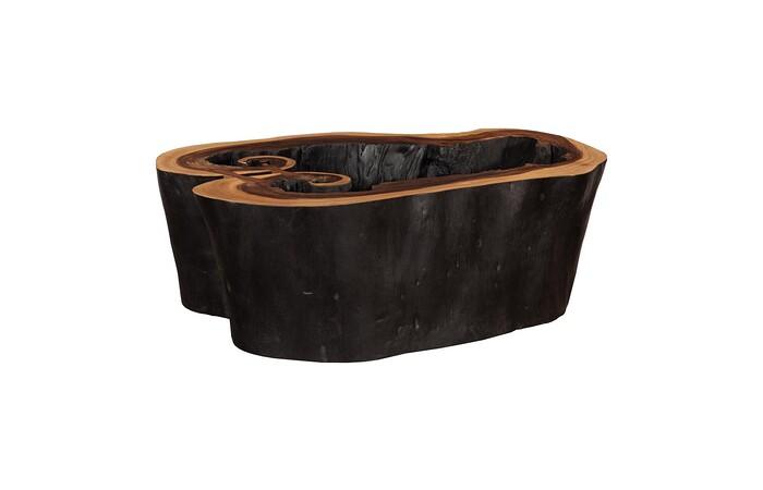 Chasm Coffee Table, Burnt Edge