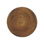 Chuleta Bar Table, Iron Base, Natural