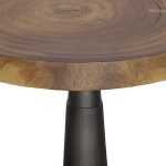 Chuleta Bar Table, Iron Base, Natural