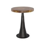 Chuleta Bar Table, Iron Base, Natural