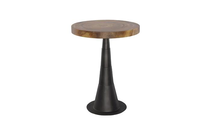 Chuleta Bar Table, Iron Base, Natural