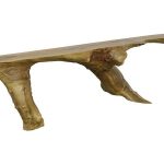 Colossal Bridge Console Table, Natural