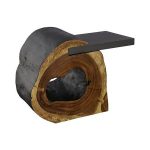 Cantilevered Side Table, Iron, Burnt Edge