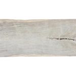 Origins Dining Table, Straight Edge, Bleached, Satin Black Legs