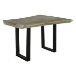 Origins Desk, Gray Stone, Satin Black Legs