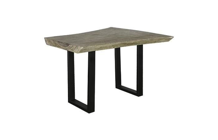 Origins Desk, Gray Stone, Satin Black Legs