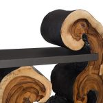 Cantilevered Console Table, Burnt Edge
