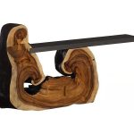 Cantilevered Console Table, Burnt Edge