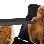 Cantilevered Console Table, Burnt Edge