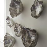 Cast Onyx Wall Bowl, Silver, LG